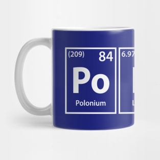 Police (Po-Li-Ce) Periodic Elements Spelling Mug